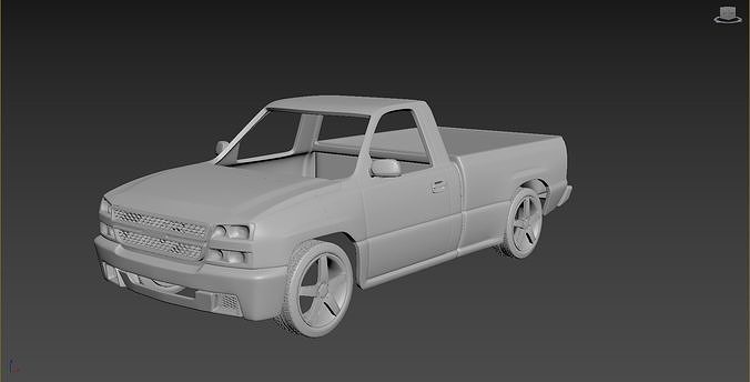 Chevrolet Silverado 2006 Body For Print 3D print model