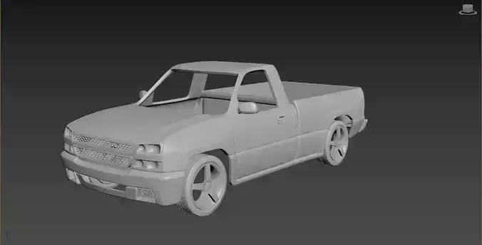 Chevrolet Silverado 2006 Body For Print 3D print model