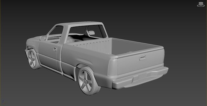 Chevrolet Silverado 2006 Body For Print 3D print model 3