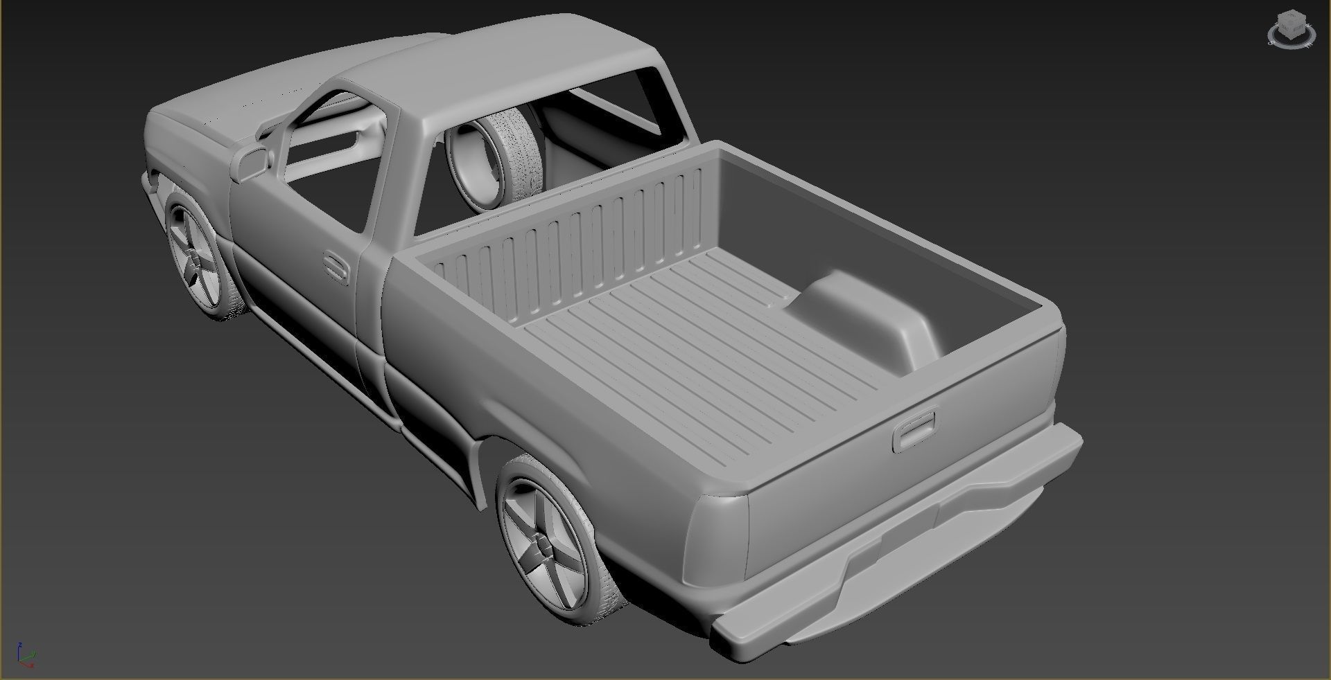 Chevrolet Silverado 2006 Body For Print 3D print model_3