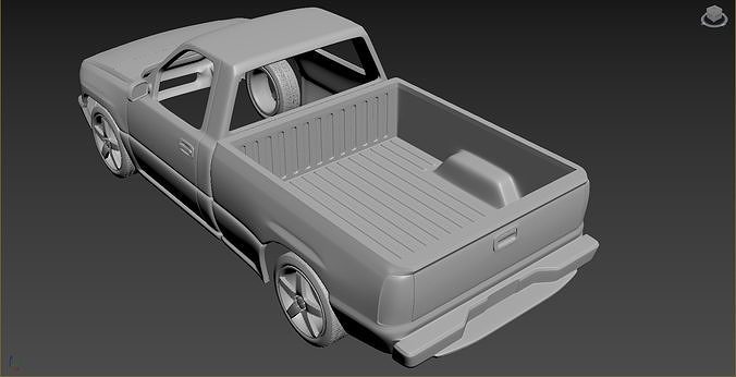 Chevrolet Silverado 2006 Body For Print 3D print model 4