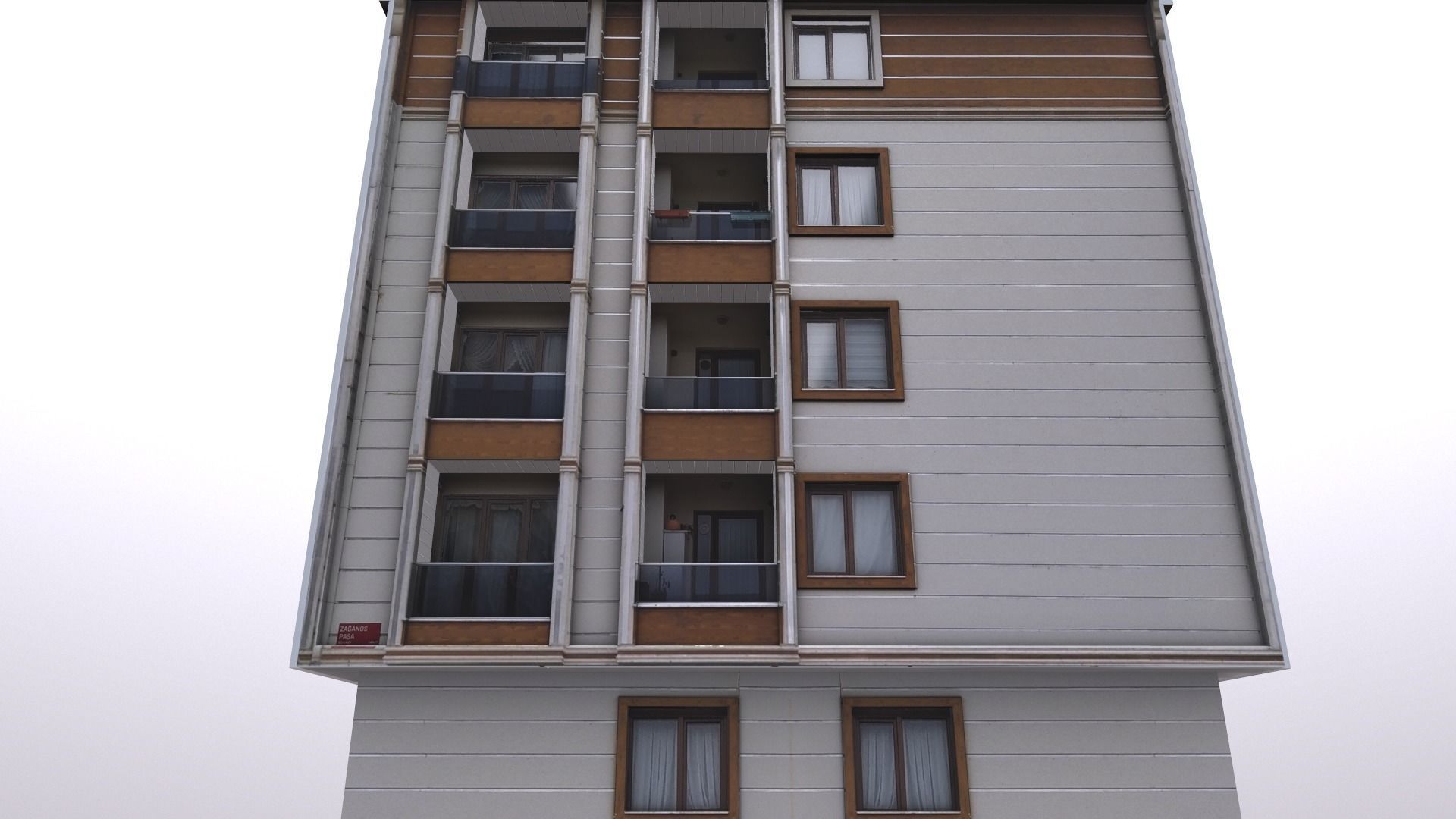 Architectural Building-11 Low-poly 3D model_18