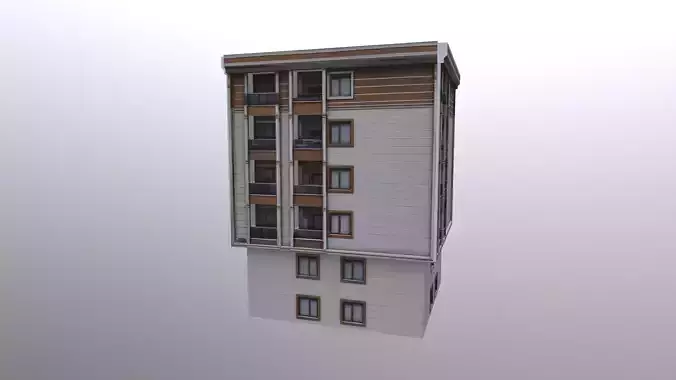 Architectural Building-11 Low-poly 3D model