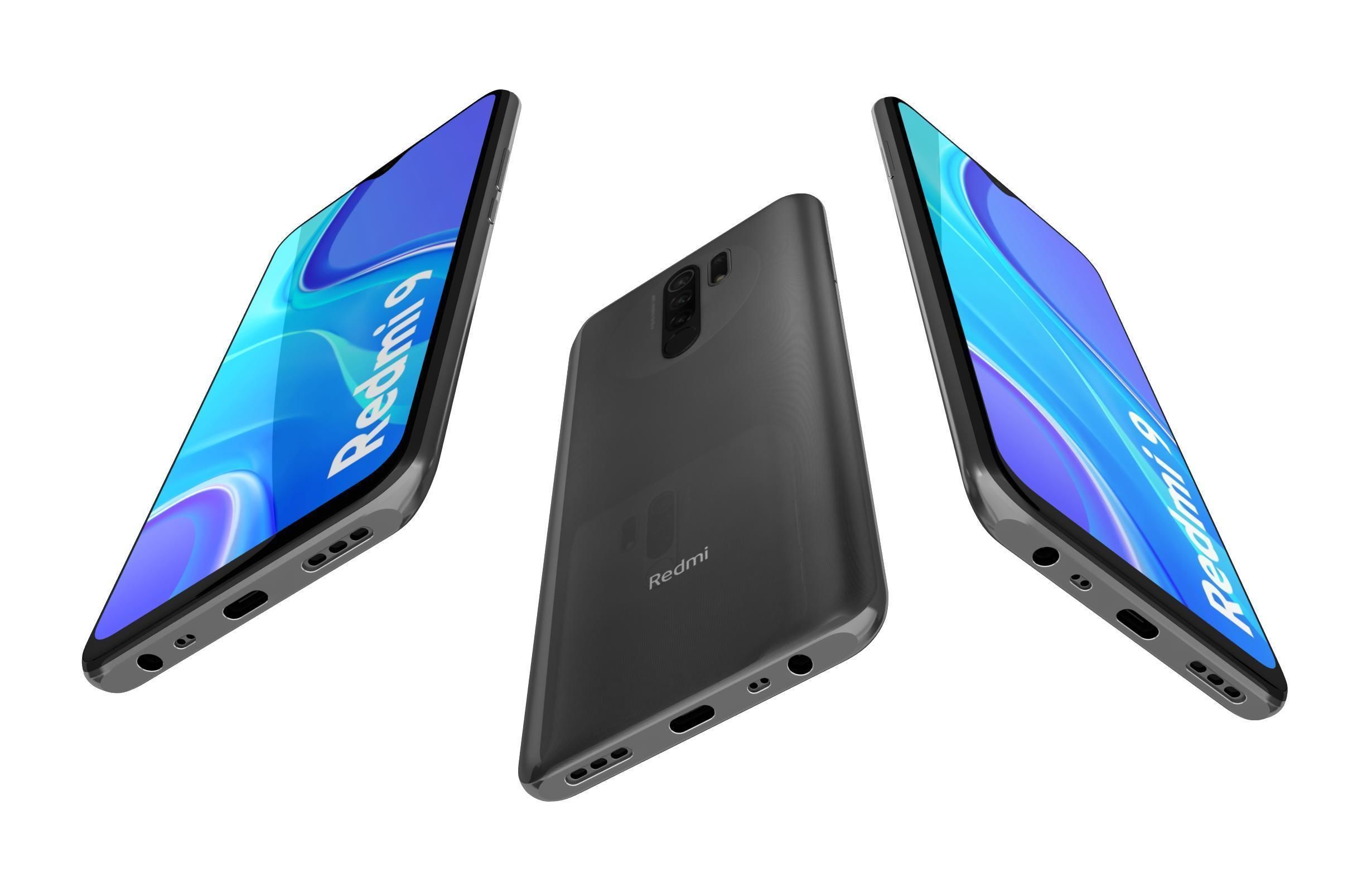 Xiaomi Redmi 9 All Colors 3D model_6