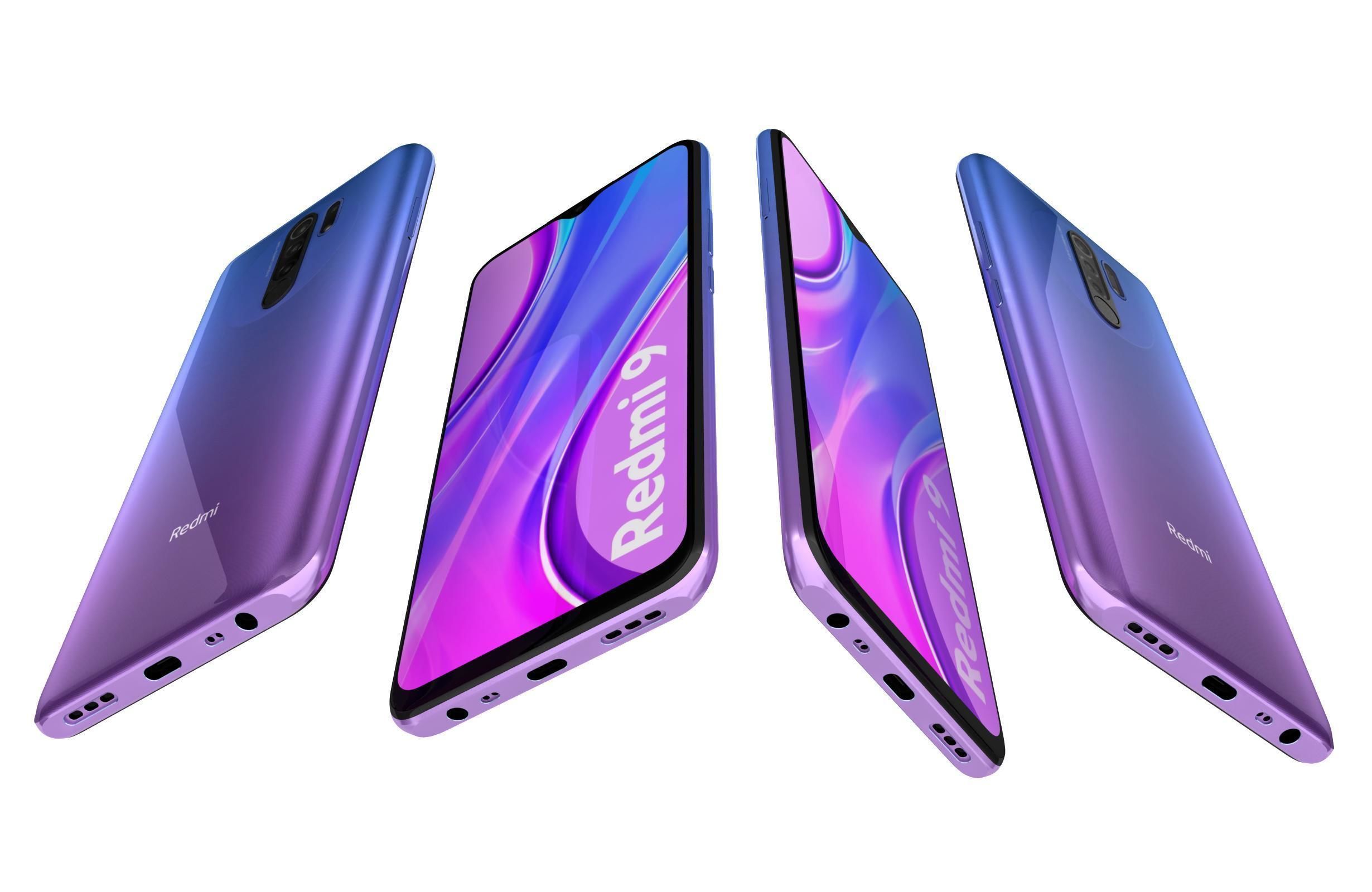 Xiaomi Redmi 9 All Colors 3D model_10
