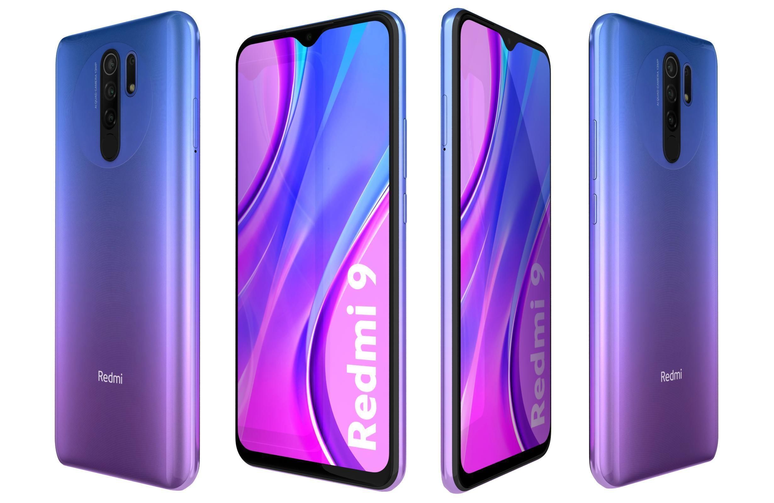 Xiaomi Redmi 9 All Colors 3D model_12