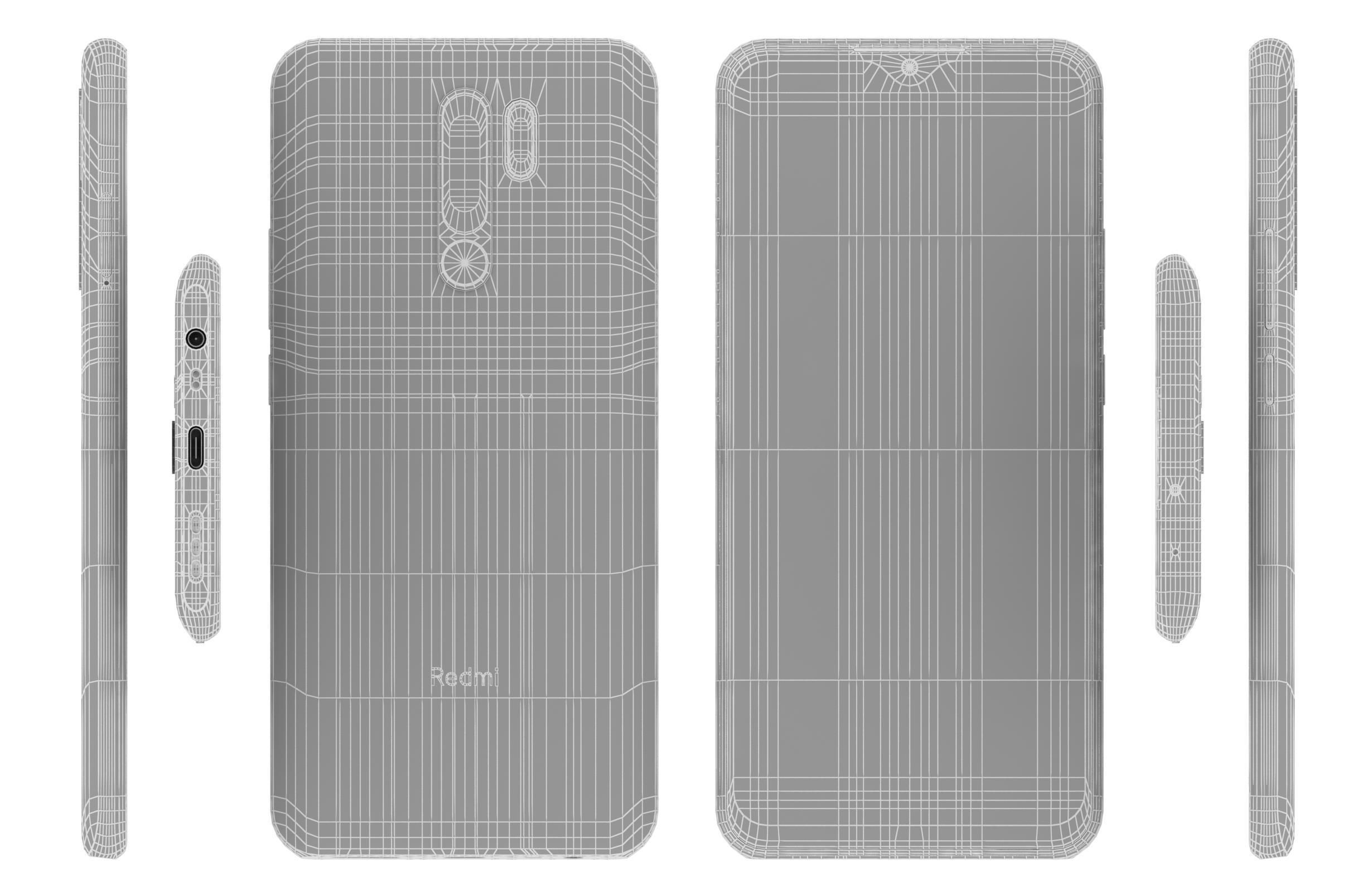 Xiaomi Redmi 9 All Colors 3D model_19