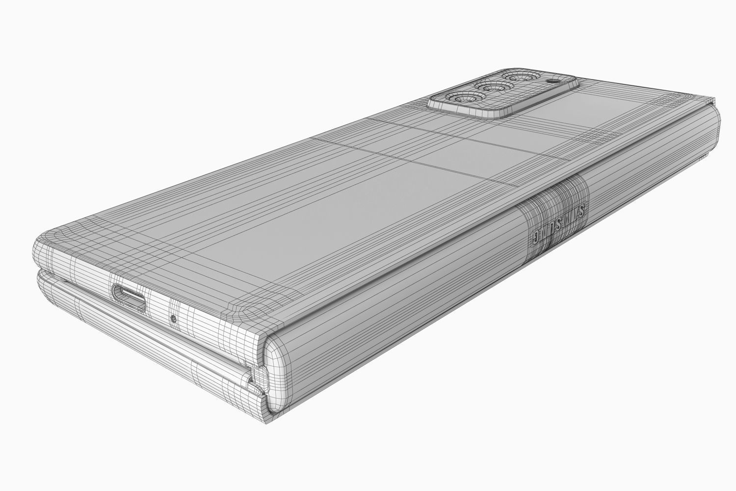 Samsung Galaxy Z Fold 2 all colors 3D model_28