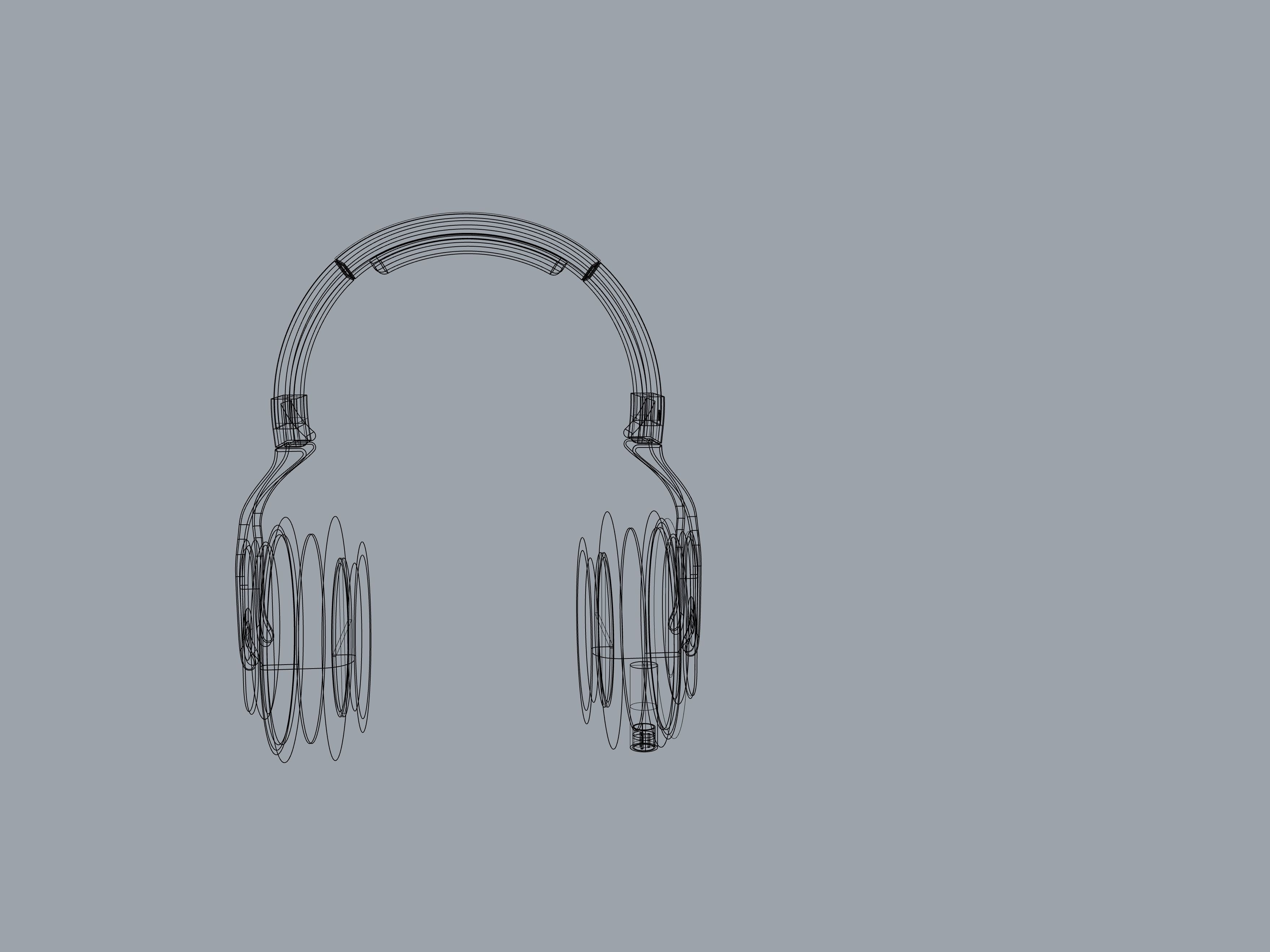 Black and blue beats headphones 3D print model_17