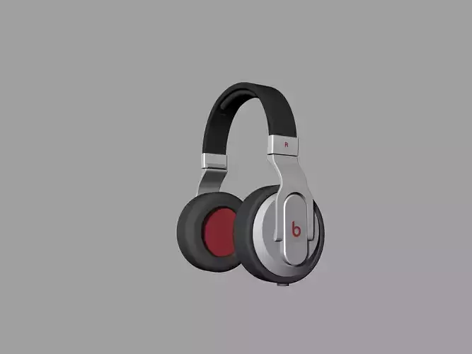 Black and blue  beats headphones 3D print model