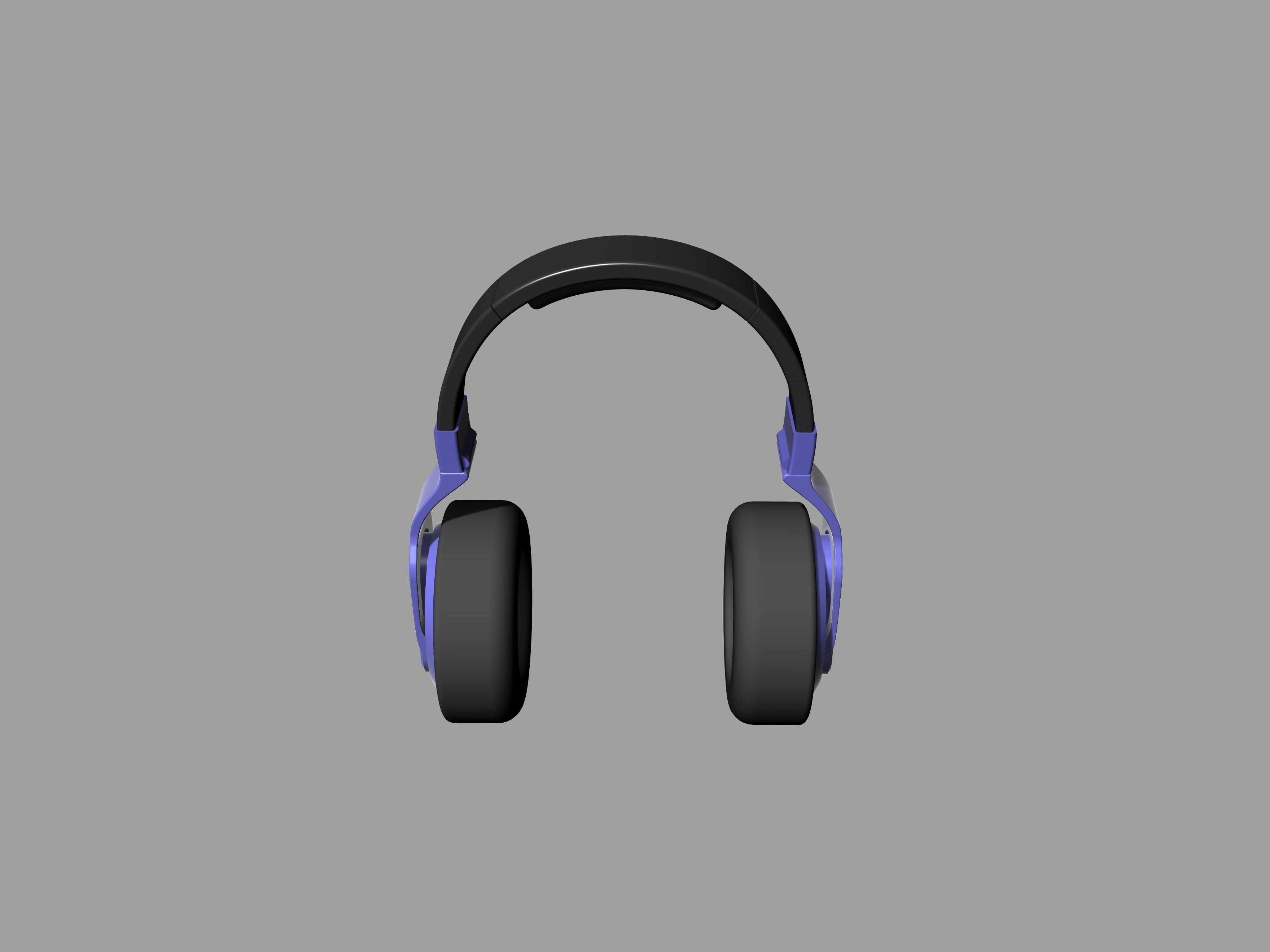 Black and blue beats headphones 3D print model_7
