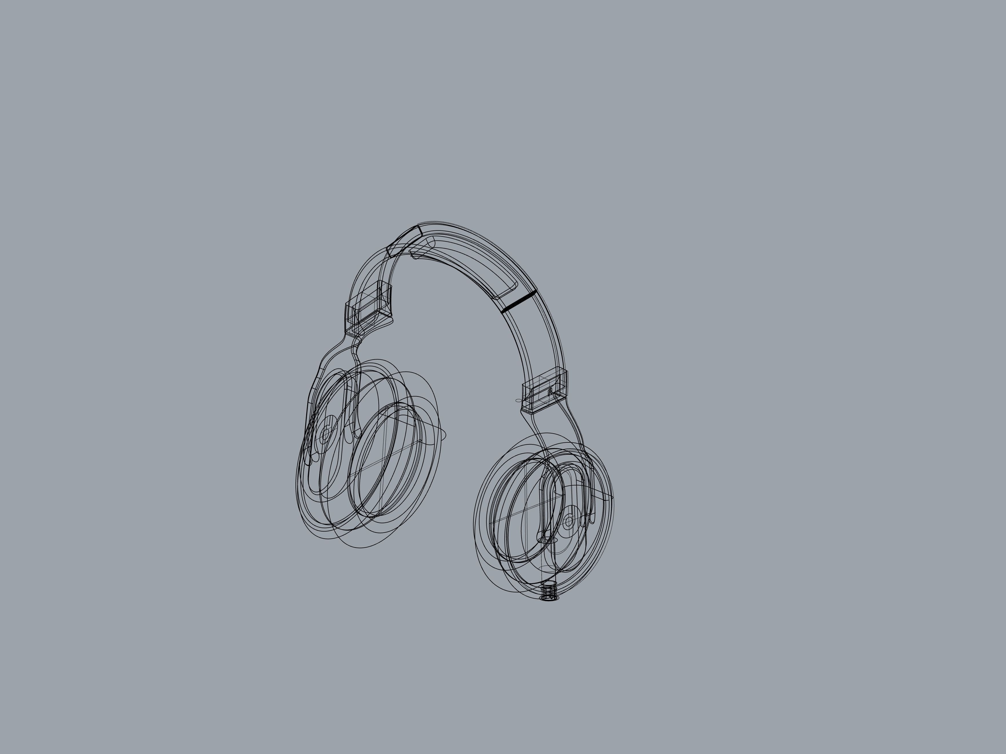 Black and blue beats headphones 3D print model_16