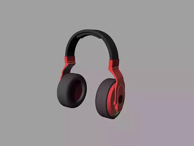Black and red  beats headphones
