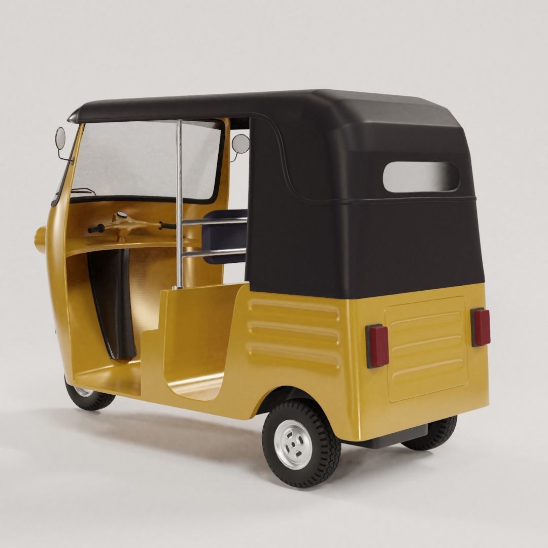 Rickshaw tuk tuk - tuk tuk 3D model_1