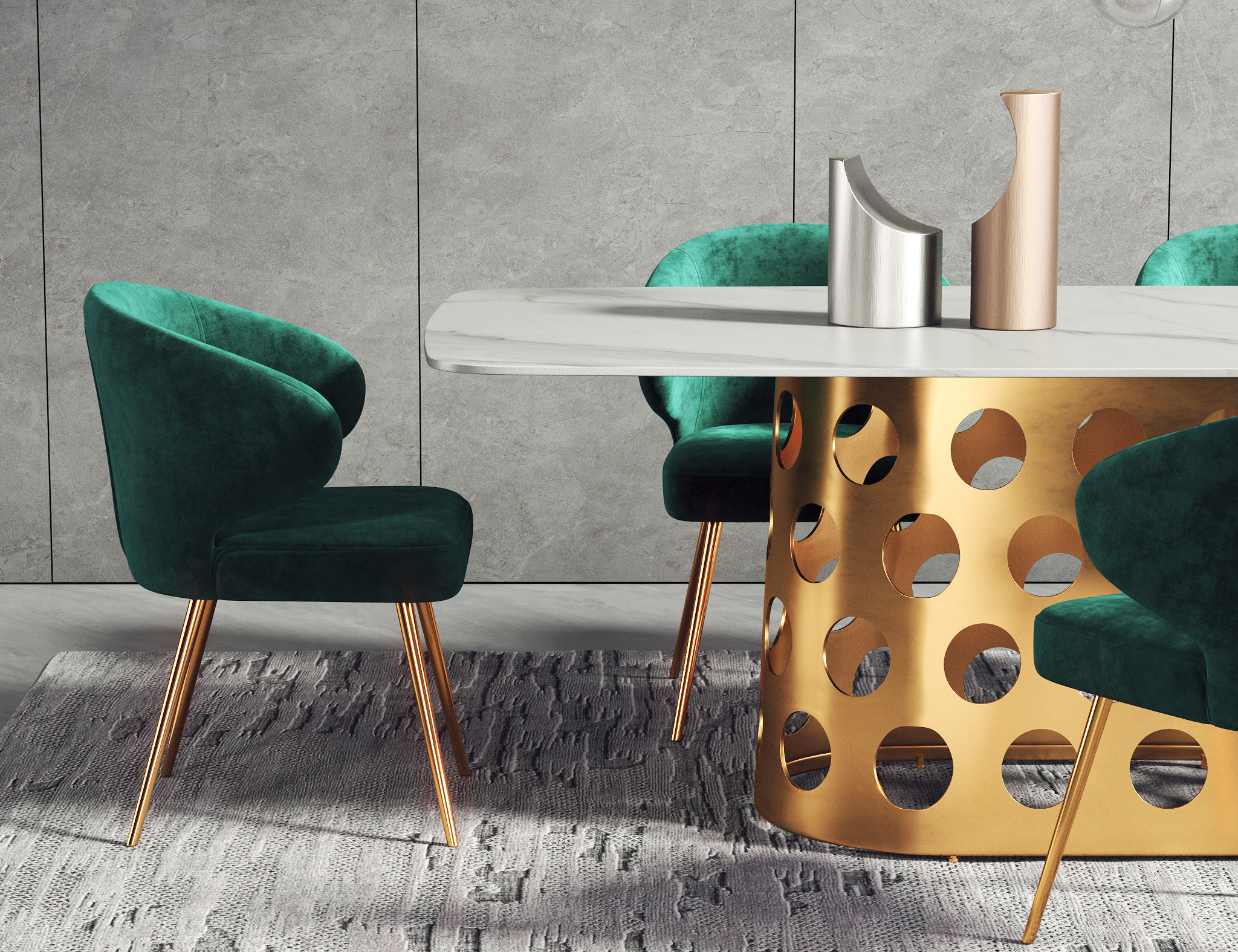 Dining Room Interior 233 3D model_2