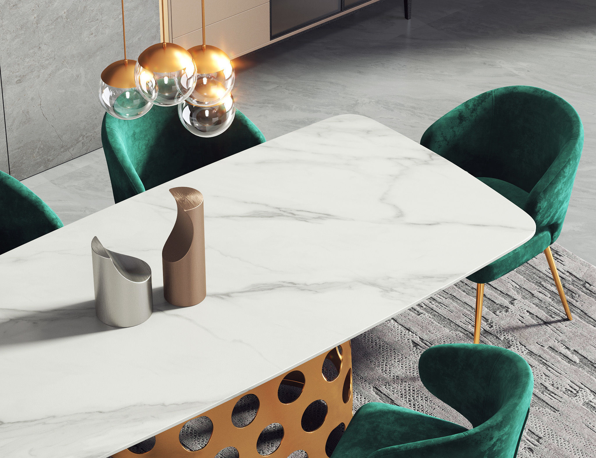 Dining Room Interior 233 3D model_1