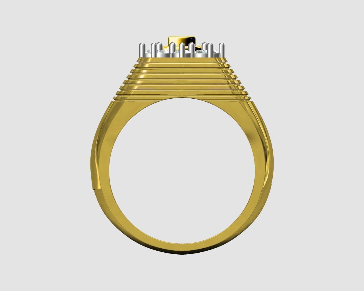 gents ring 7f 3D print model_3