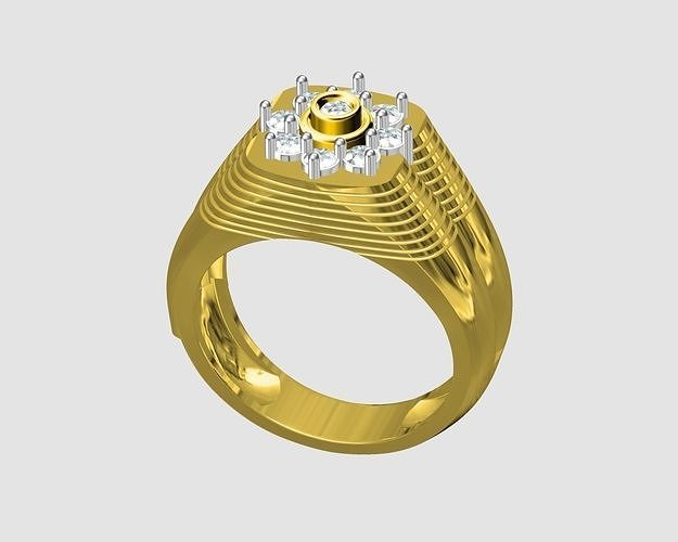 gents ring 7f 3D print model