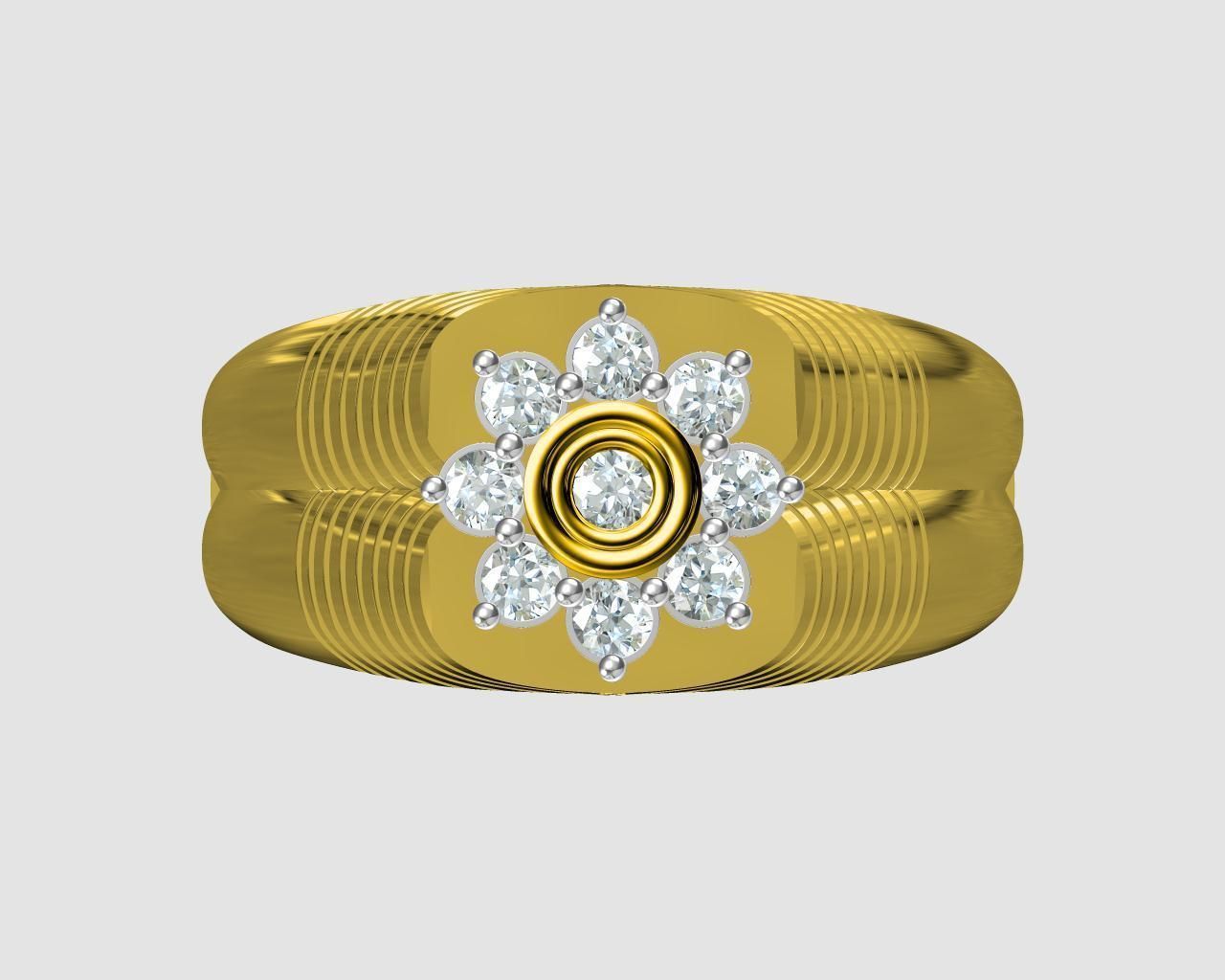 gents ring 7f 3D print model_1