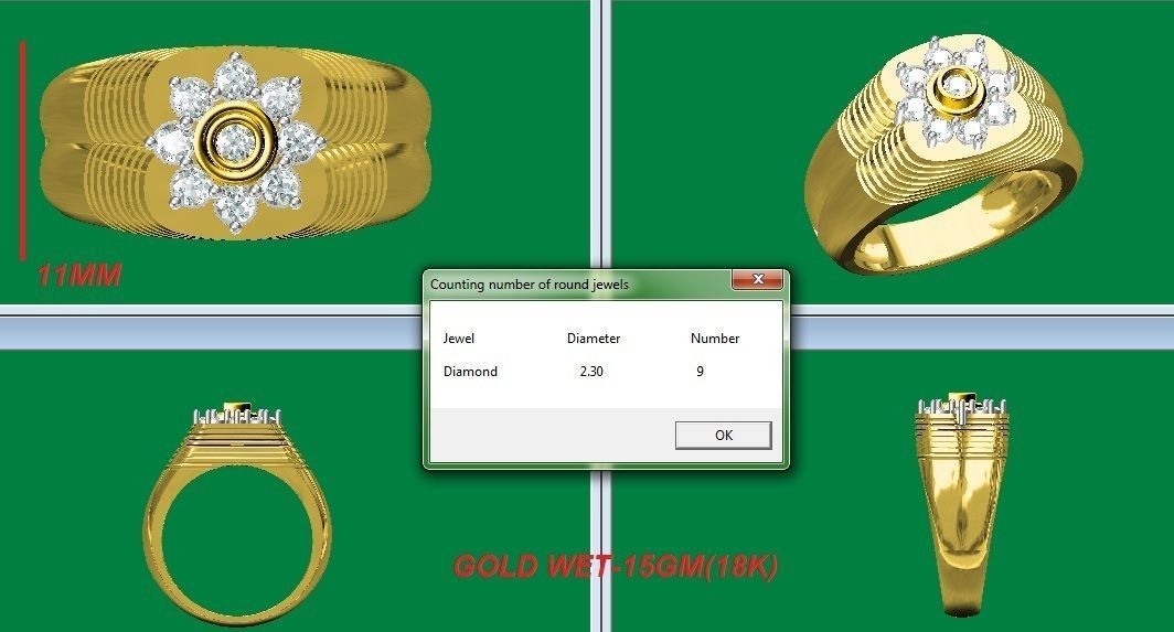 gents ring 7f 3D print model_5