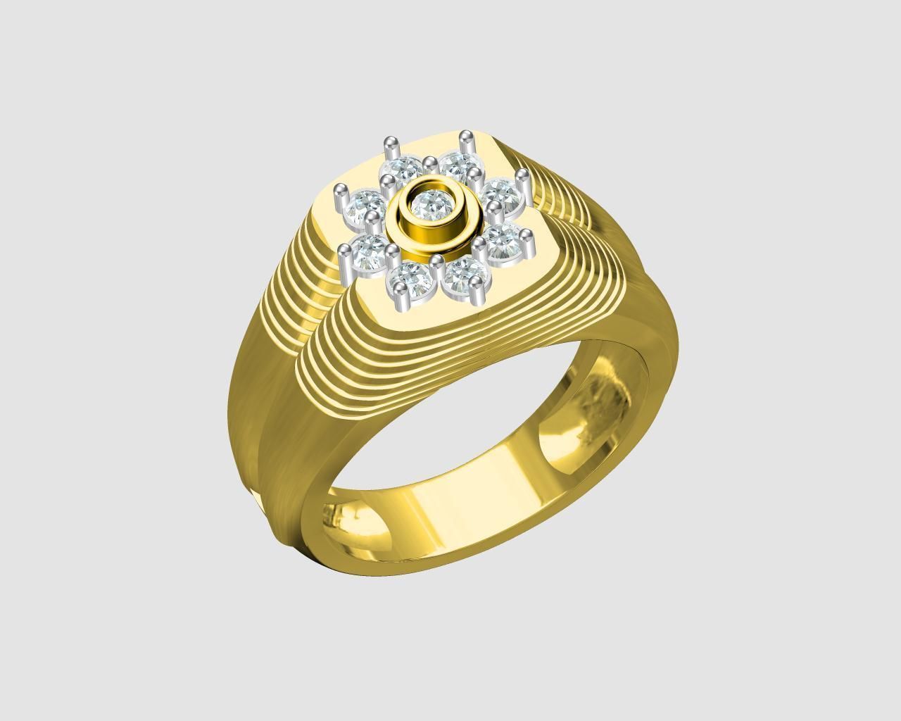 gents ring 7f 3D print model_2