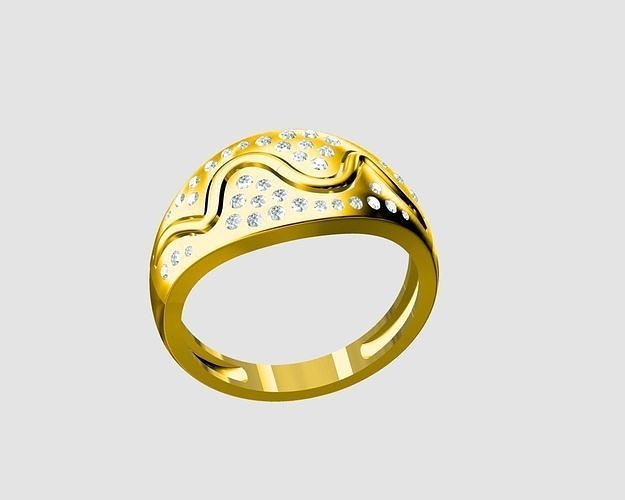 Ladies ring 3D print model
