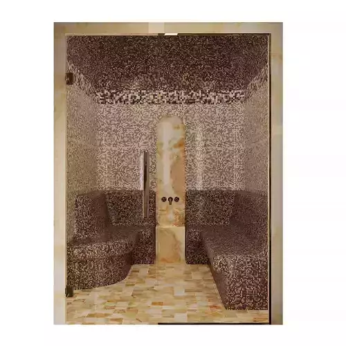 Hamam bathroom with tiled shower