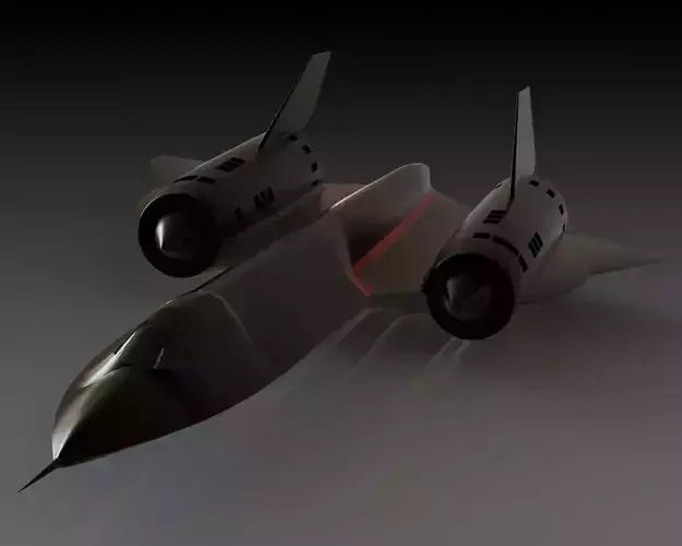 Lockheed SR-71 Blackbird Fighter Jet Model