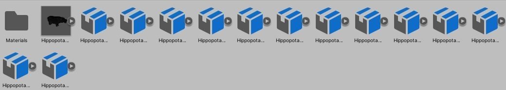 Hippopotamus Low-poly 3D model_1