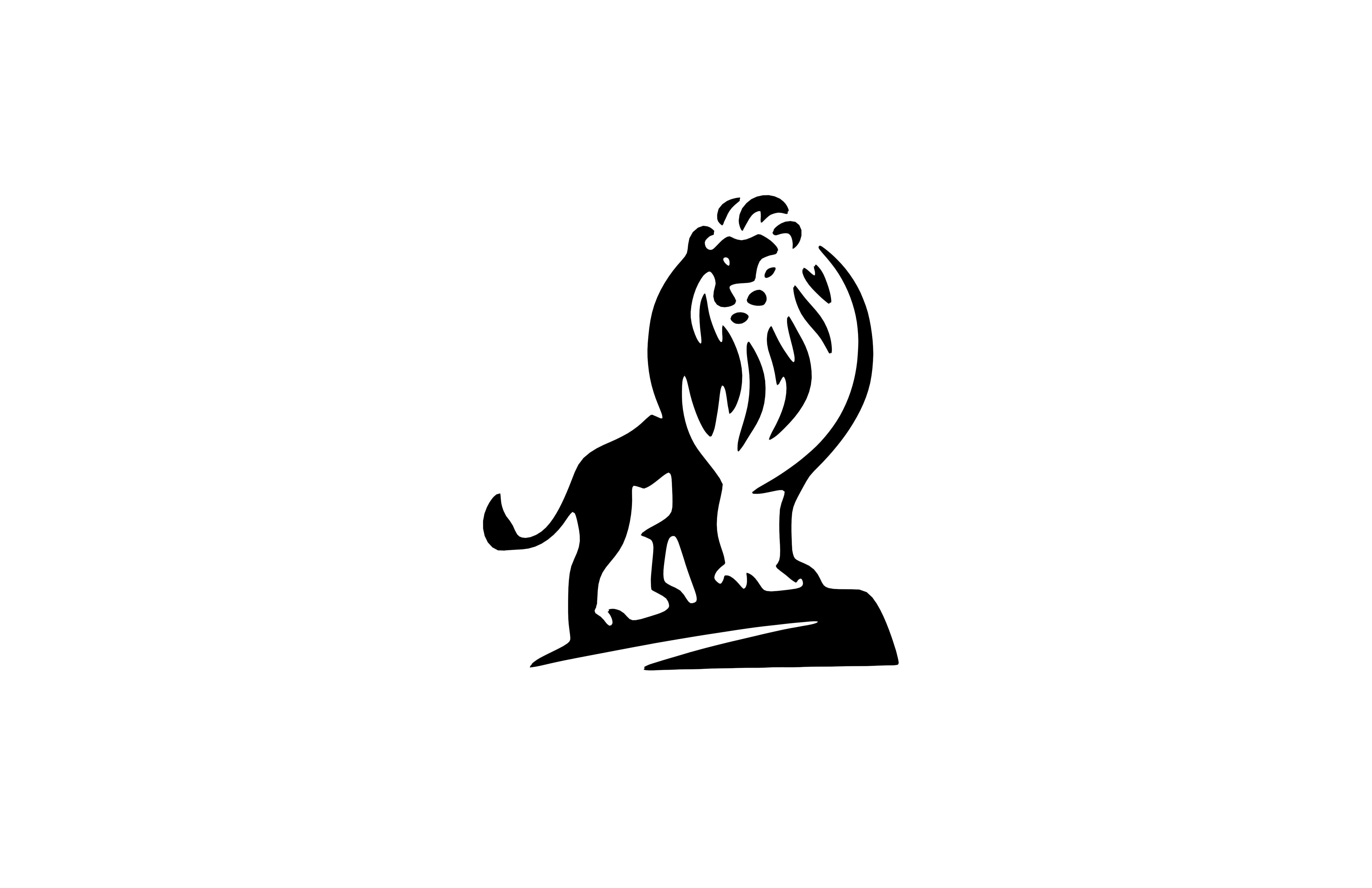 Lion Emblem v1 007 Low-poly 3D model_1