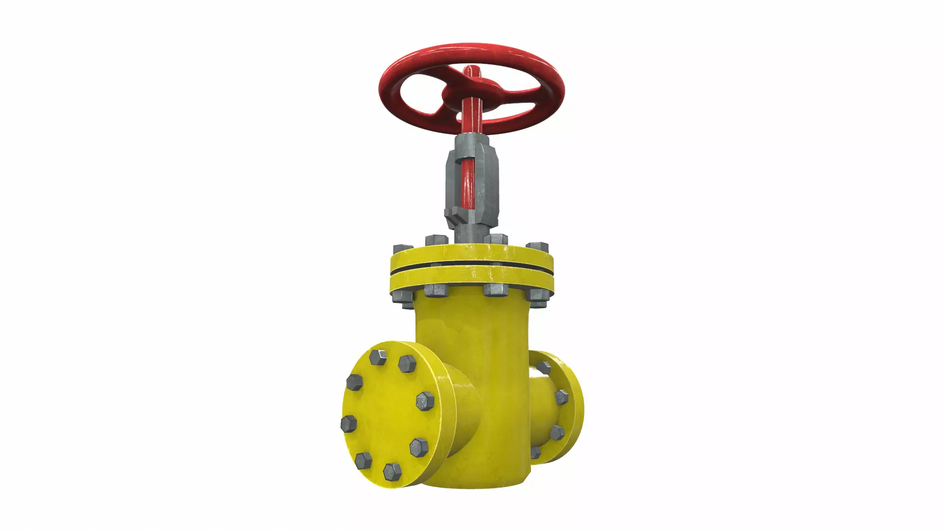 Industrial pipeline valve 1 3D model