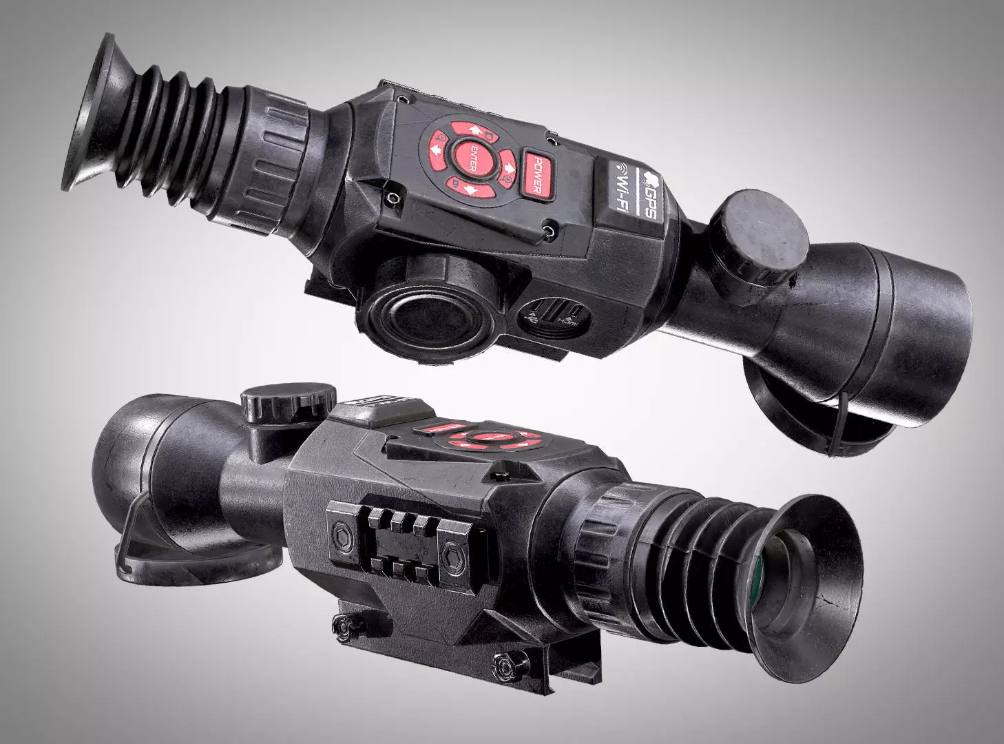 ATN X-Sight II HD 5-20X Optic AAA PBR Game Ready Attachment Low-poly 3D model_0