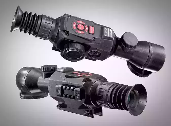ATN X-Sight II HD 5-20X Optic AAA PBR Game Ready Attachment Low-poly 3D model