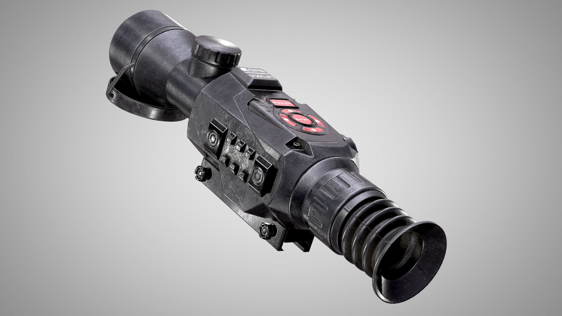 ATN X-Sight II HD 5-20X Optic AAA PBR Game Ready Attachment Low-poly 3D model_3
