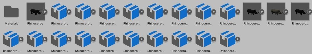 Rhinoceros Low-poly 3D model_1