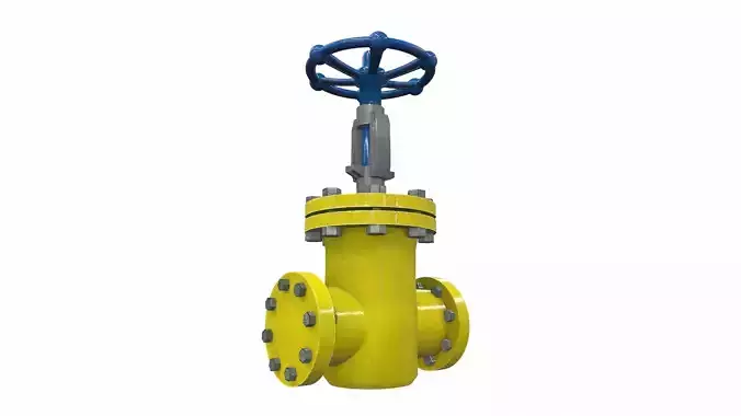 Industrial pipeline valve 2 3D model Industrial pipeline valve 2 3D model