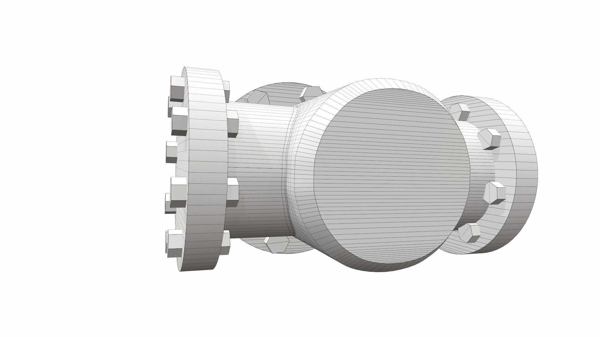 Industrial pipeline valve 2 3D model_11