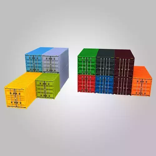 Voxel Shipping Containers Pack