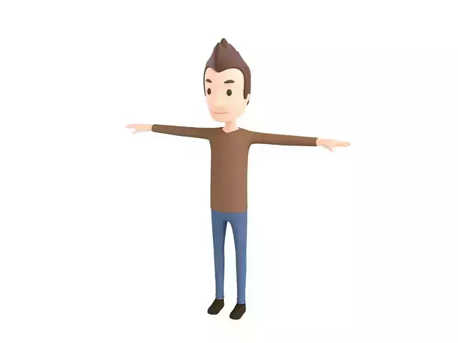 CartoonMan036 Man 3D model