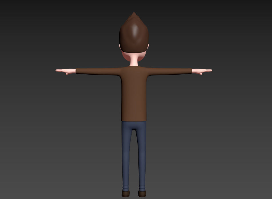 CartoonMan036 Man 3D model_19