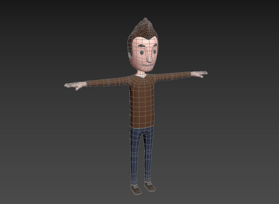 CartoonMan036 Man 3D model_9