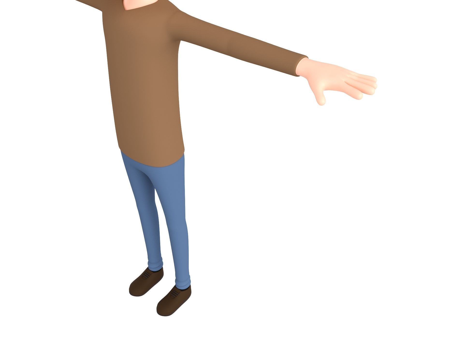 CartoonMan036 Man 3D model_5