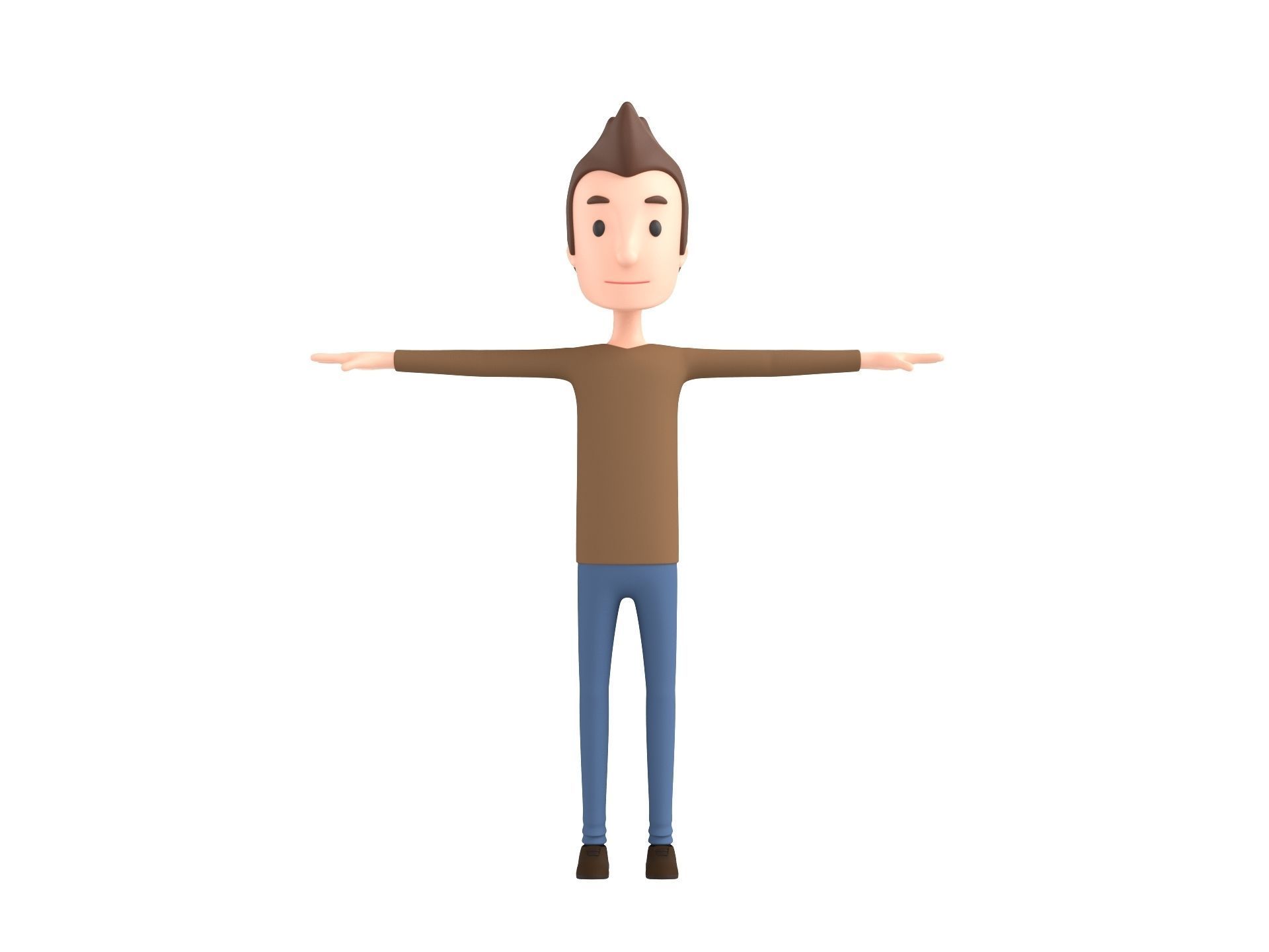 CartoonMan036 Man 3D model_1