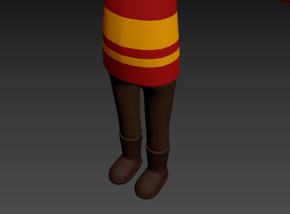 CartoonMan037-Firefighter cartoon fireman 3D model_15