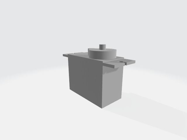 servo motor 3D model_2