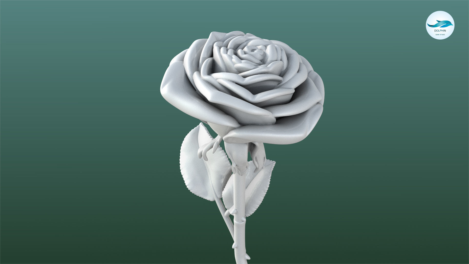 Rose Printable 3D model_2