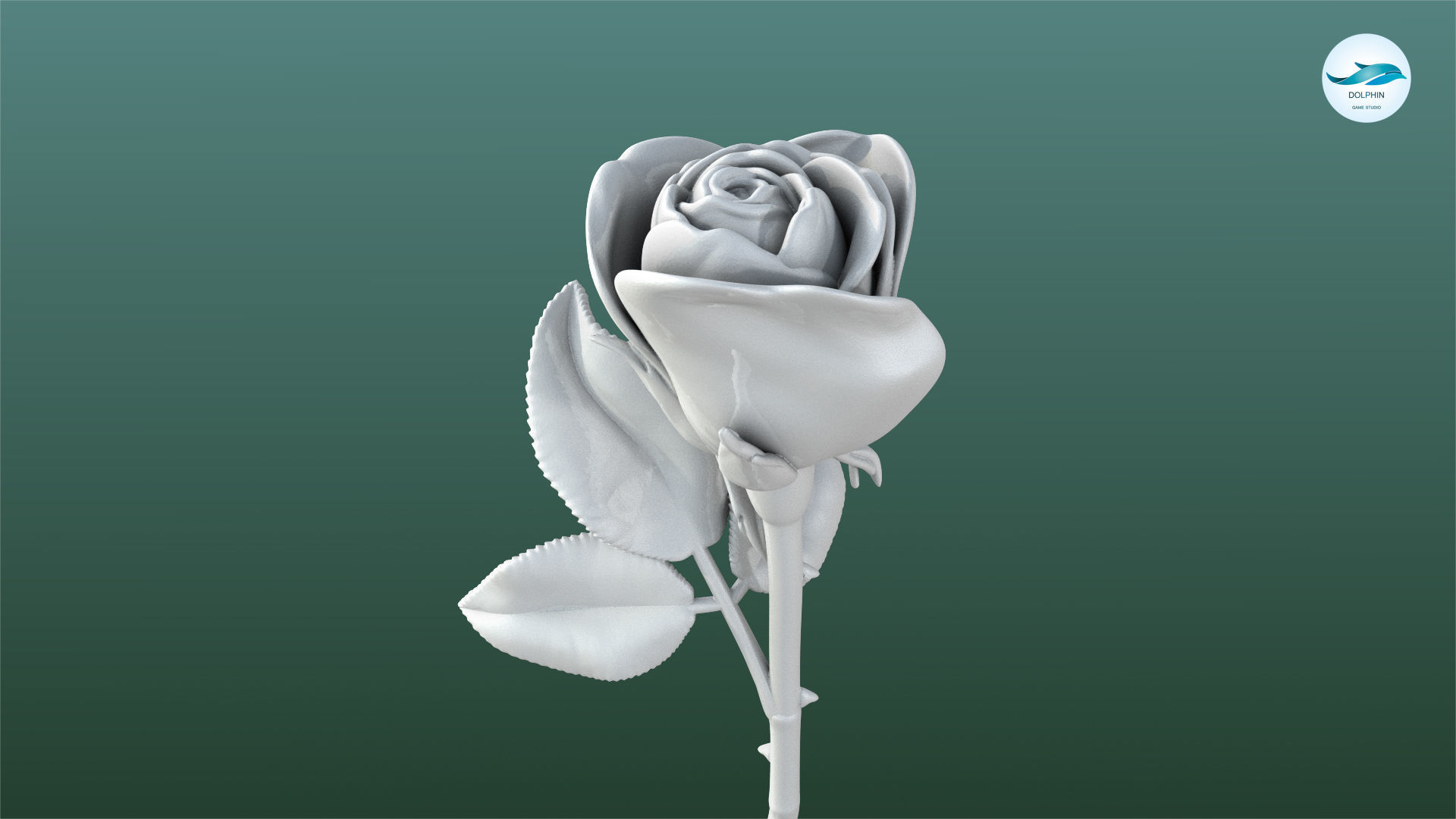Rose Printable 3D model_4