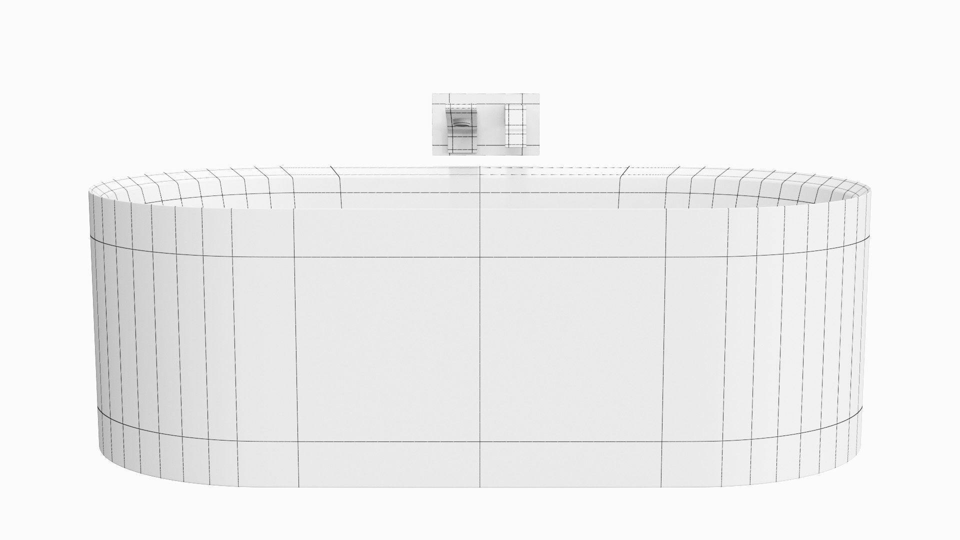 Fixtures - Bathtub Pack A Low-poly 3D model_22