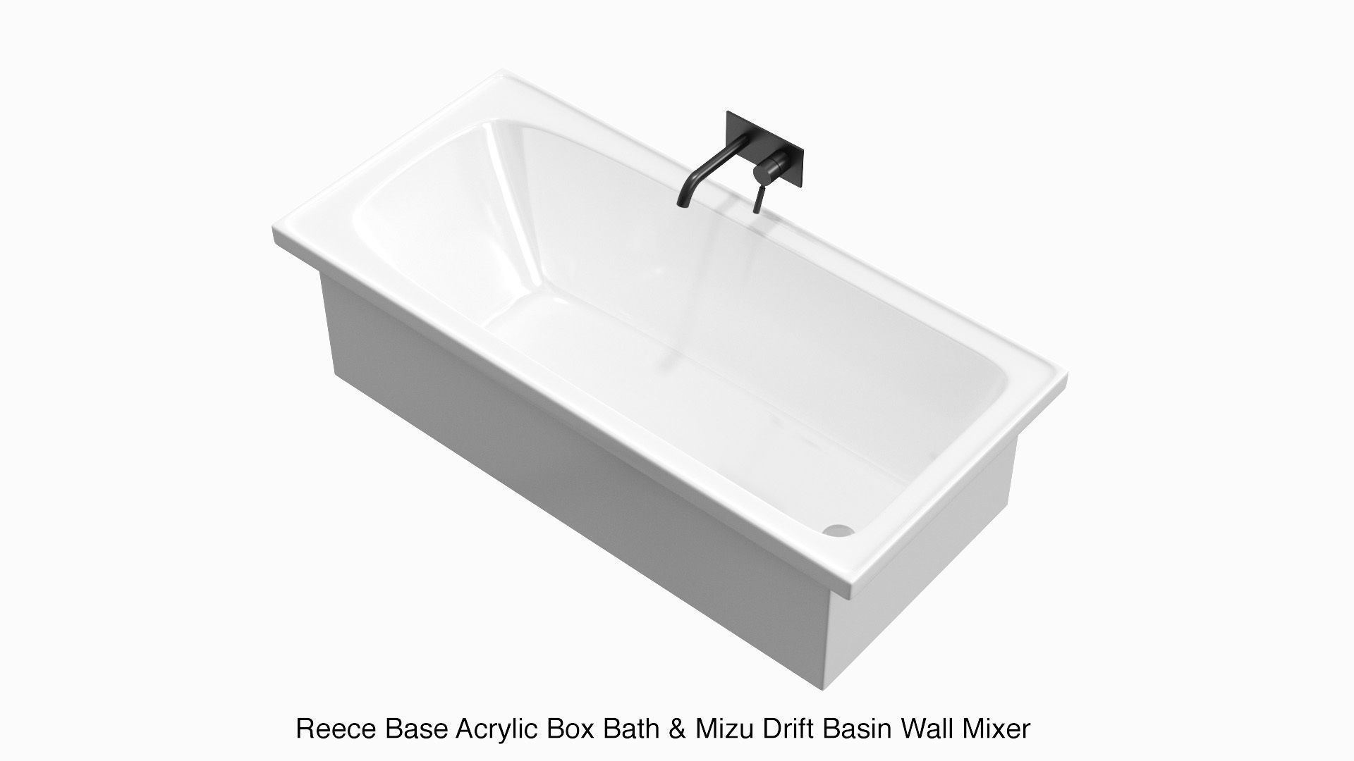 Fixtures - Bathtub Pack A Low-poly 3D model_2
