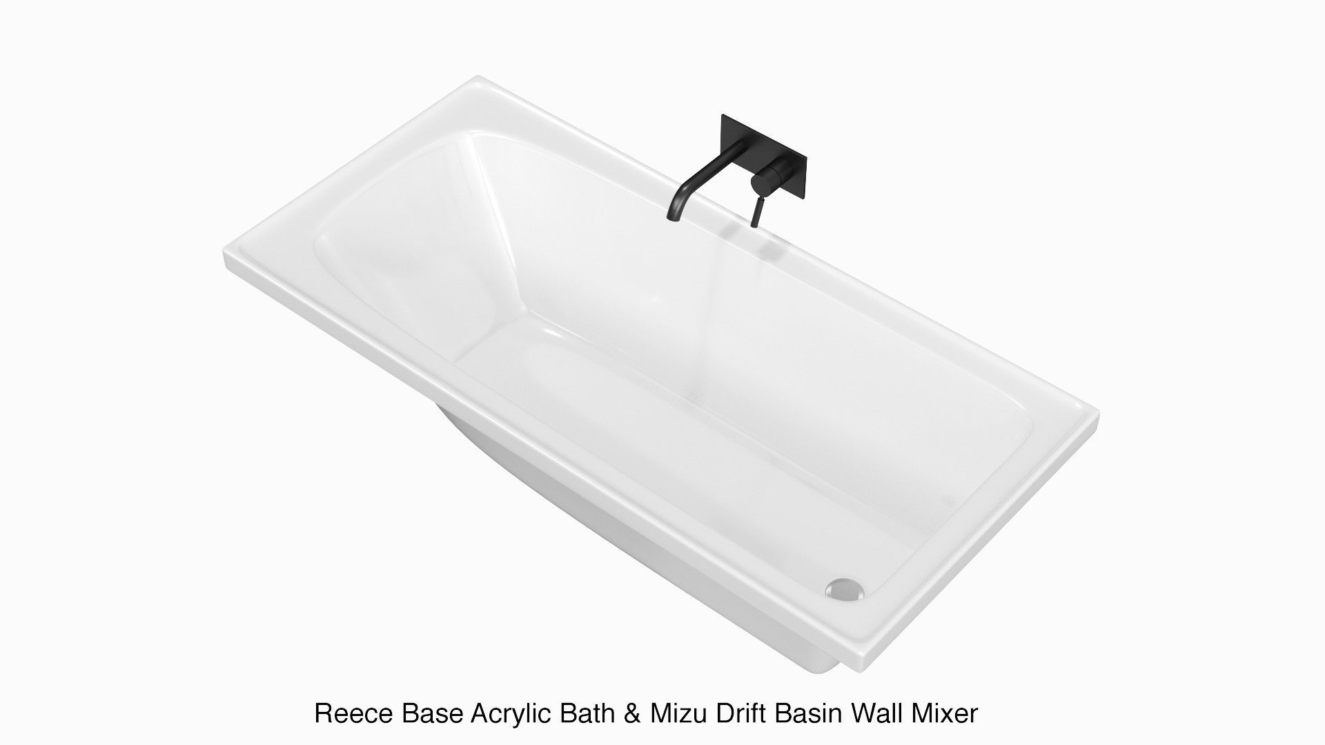 Fixtures - Bathtub Pack A Low-poly 3D model_4